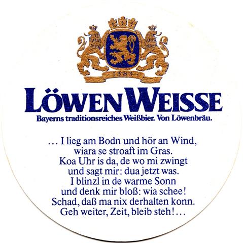 mnchen m-by lwen wei ot 2a (rund215-i lieg am boden-blaugold)